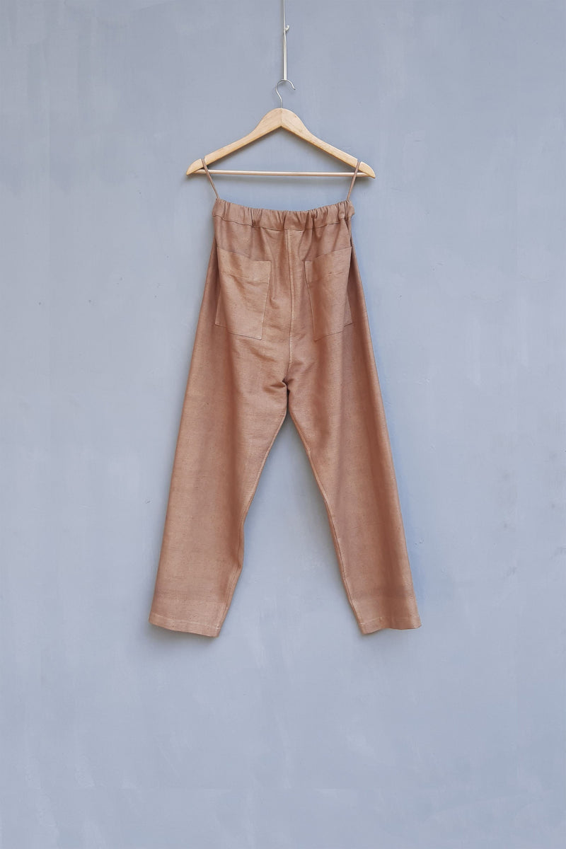 Urvashi Kaur   I   Kitakyushu PANT ACAI Cotton nude TESSELLATE- 21 - Shop Cult Modern