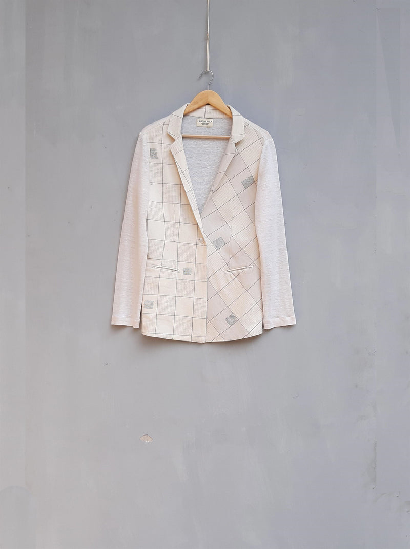 Urvashi Kaur   I   Nagoya JACKET ROCHA Hand Spun Cotton Shell TESSELLATE- 13 - Shop Cult Modern