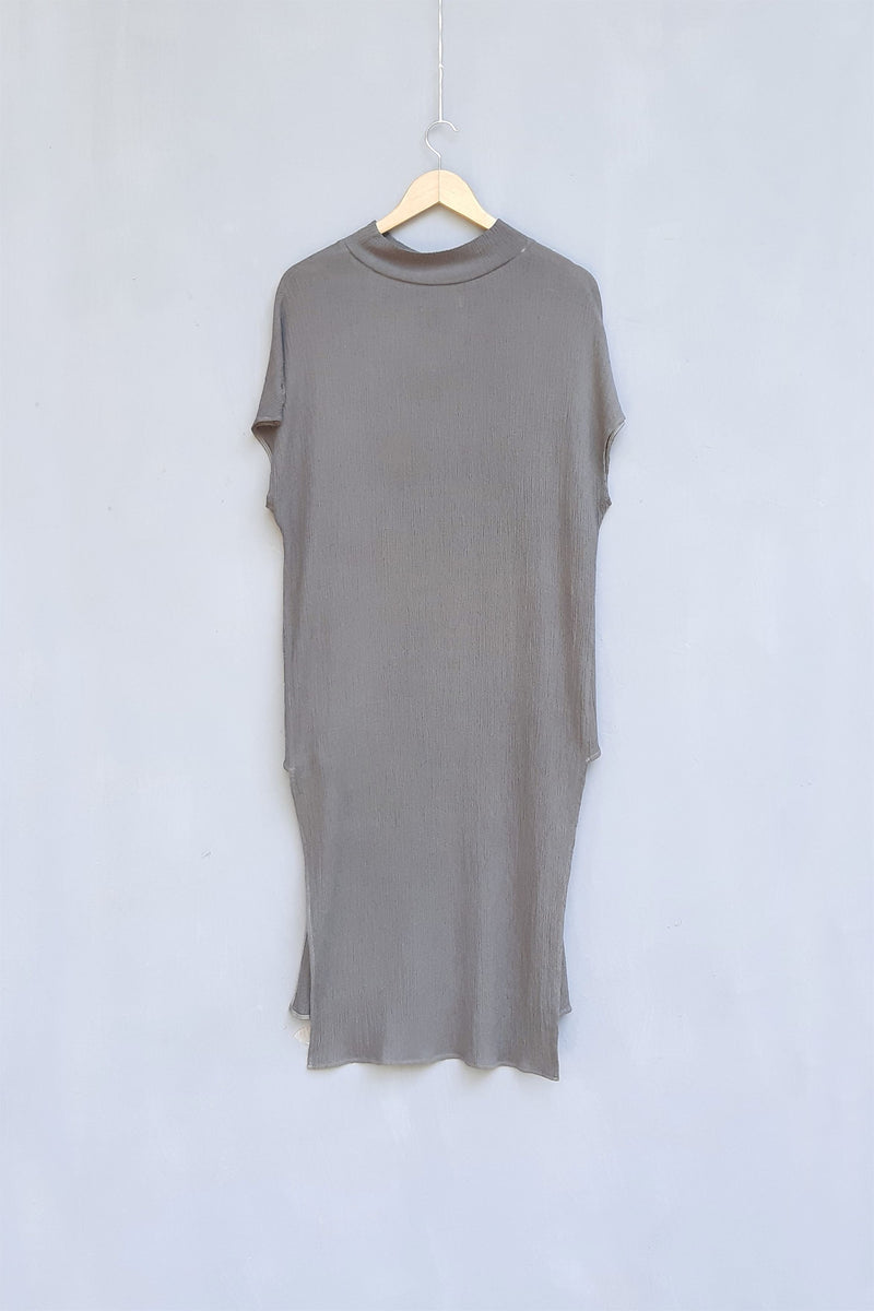 Urvashi Kaur   I   Ikigai TUNIC IOTA TUNIC  crinkle cotton slate TESSELLATE- 43 - Shop Cult Modern