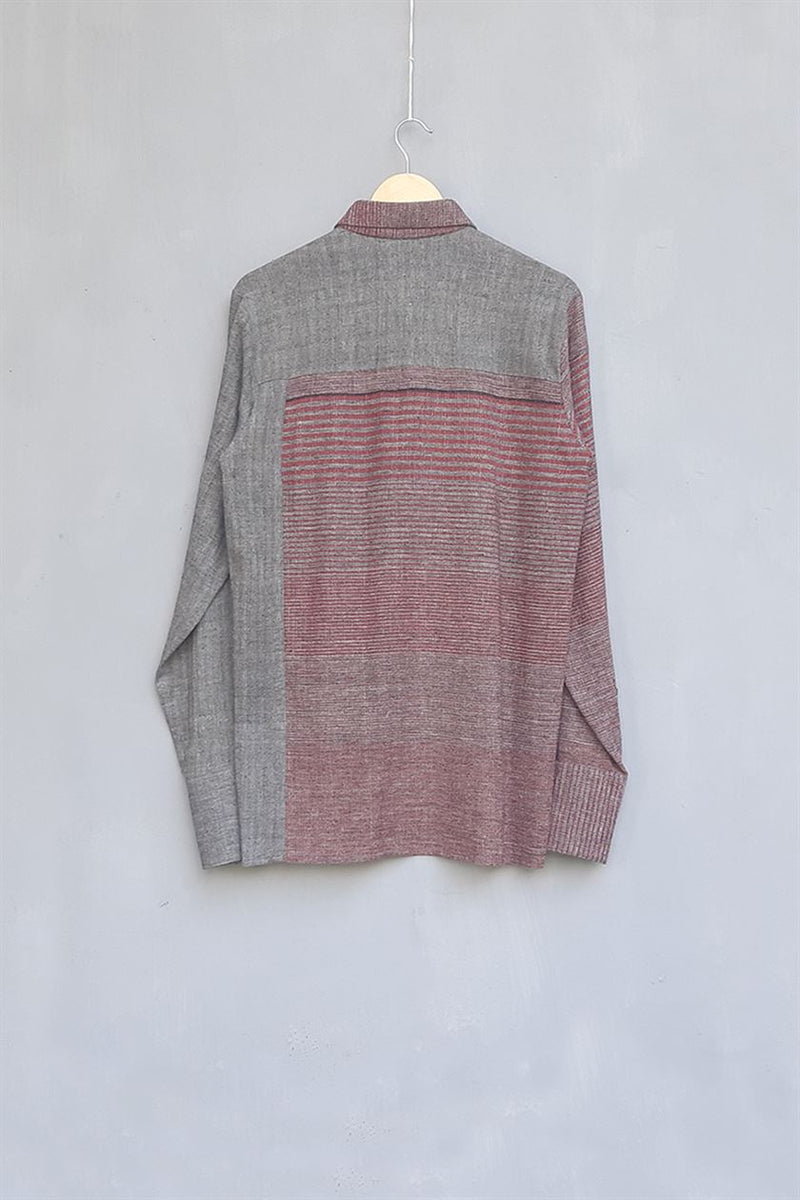 Urvashi Kaur   I   Kagoshima SHIRT PETRO hand spun cotton

 brick TESSELLATE- 23 - Shop Cult Modern