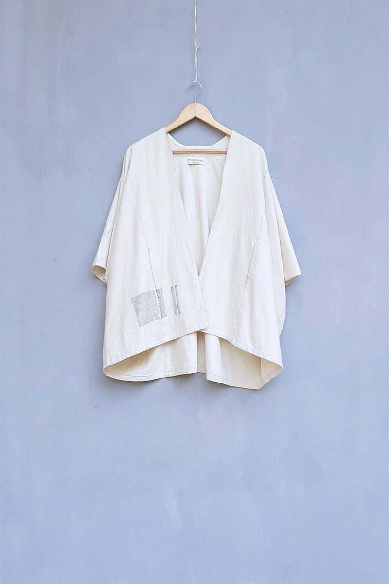 Urvashi Kaur   I   Yokkaichi JACKET KUMO Hand Spun Cotton Shell TESSELLATE- 47 - Shop Cult Modern