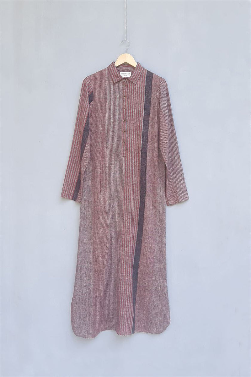 Urvashi Kaur   I   Kyoto DRESS EDA 100% handloom cotton
 brick TESSELLATE- 09 - Shop Cult Modern