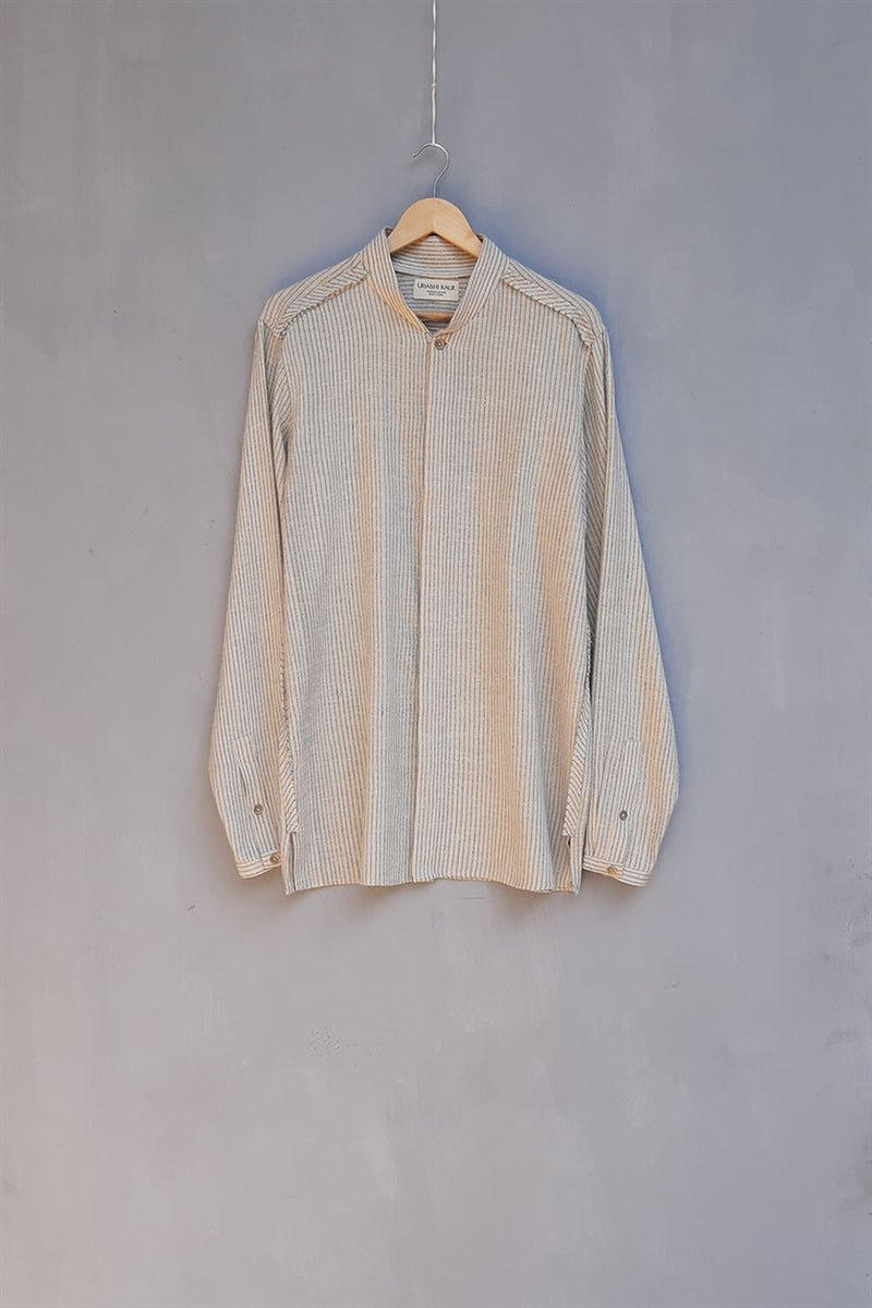 Urvashi Kaur   I   Maebashi SHIRT DEGREE SHIRT Hand Spun Cotton Shell TESSELLATE- 28 - Shop Cult Modern