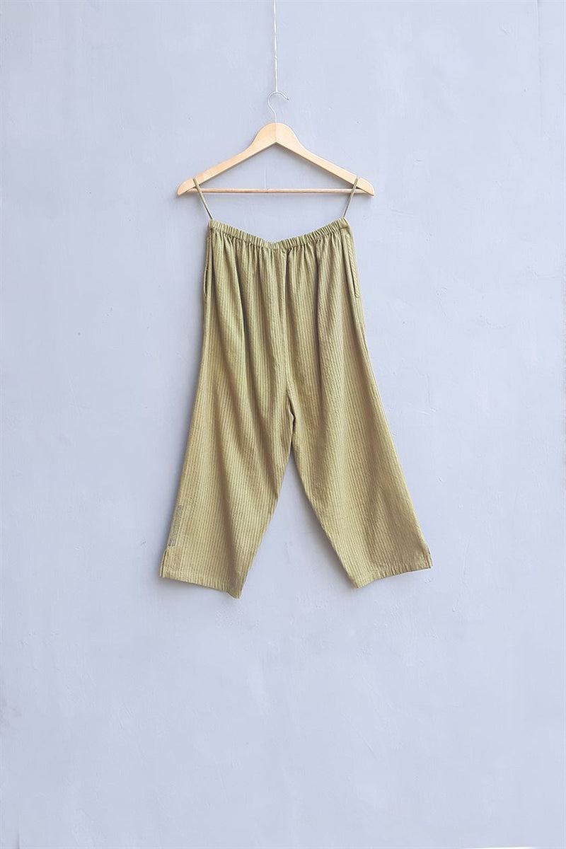 Urvashi Kaur   I   Katong PANTS DELTA PANTS Hand Spun Cotton Ochre TESSELLATE- 109 - Shop Cult Modern