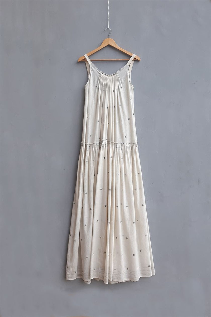 Urvashi Kaur   I   Taiwan DRESS SENTOSA hand loom cotton Lnen Shell TESSELLATE- 104 - Shop Cult Modern