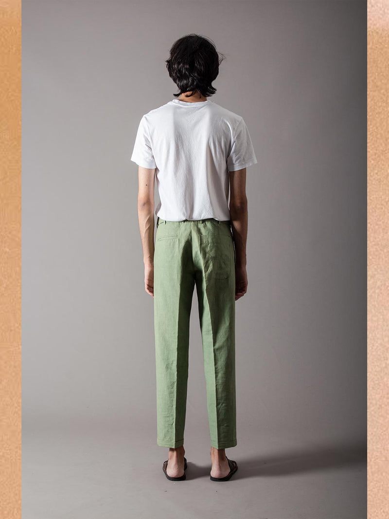 SUKETDHIR   I   SD Raahi Trouser | Cotton Linen | Sage - Shop Cult Modern