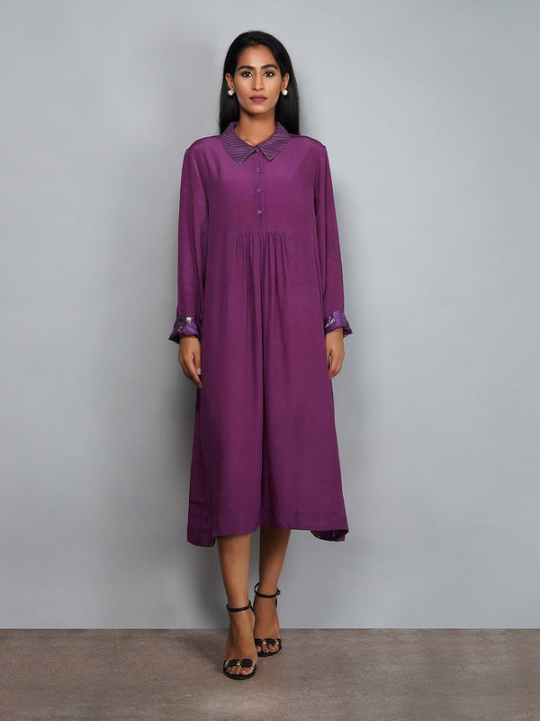 Yavi   I   Soild Embroidered Dress - Shop Cult Modern