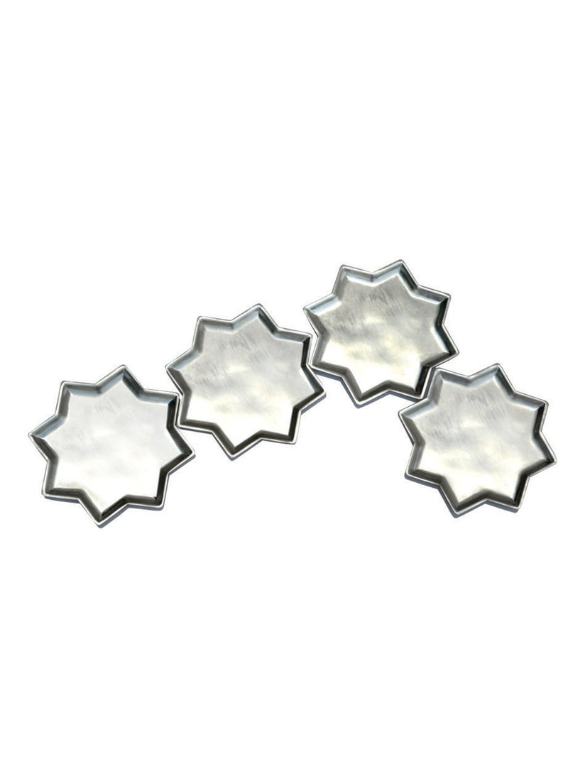 Anantaya   I   8 Point Star Plate With Kalai Set of 4 - Shop Cult Modern