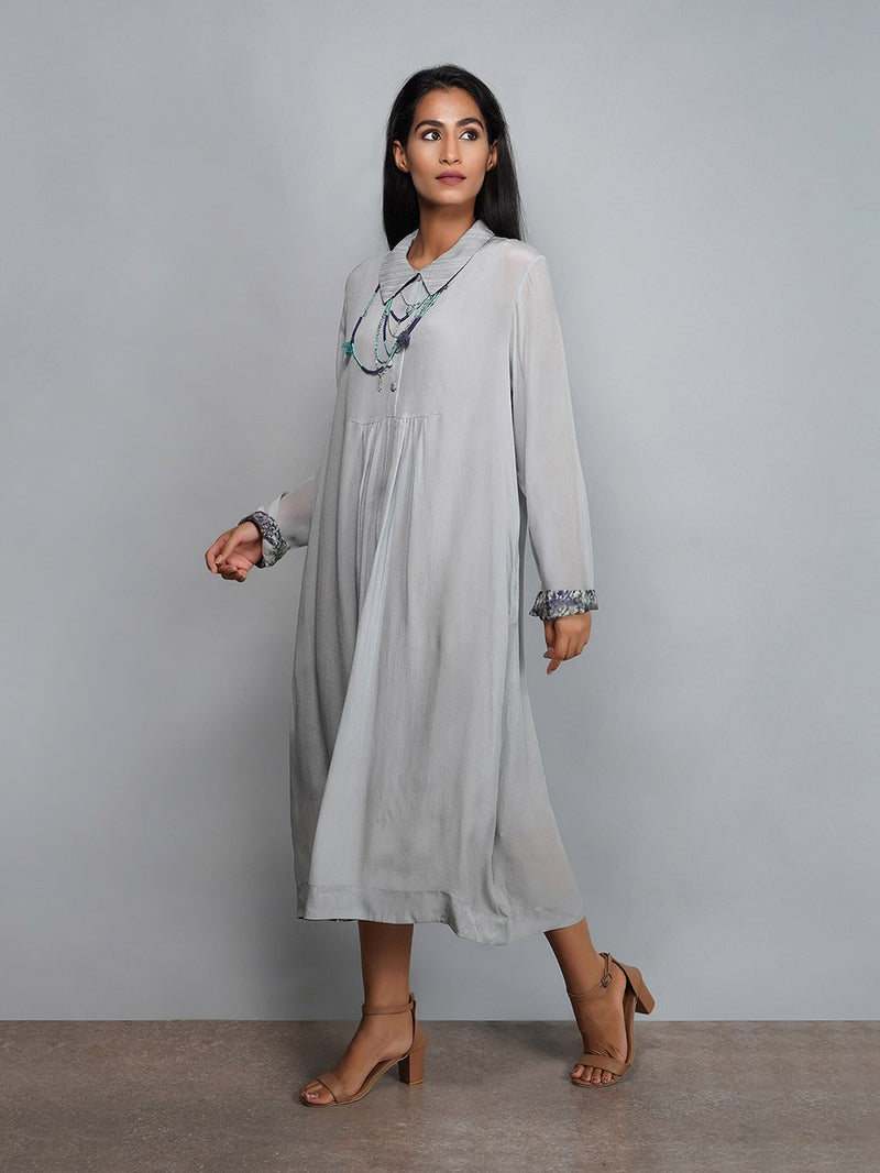 Yavi   I   Soild Embroidered Dress - Shop Cult Modern