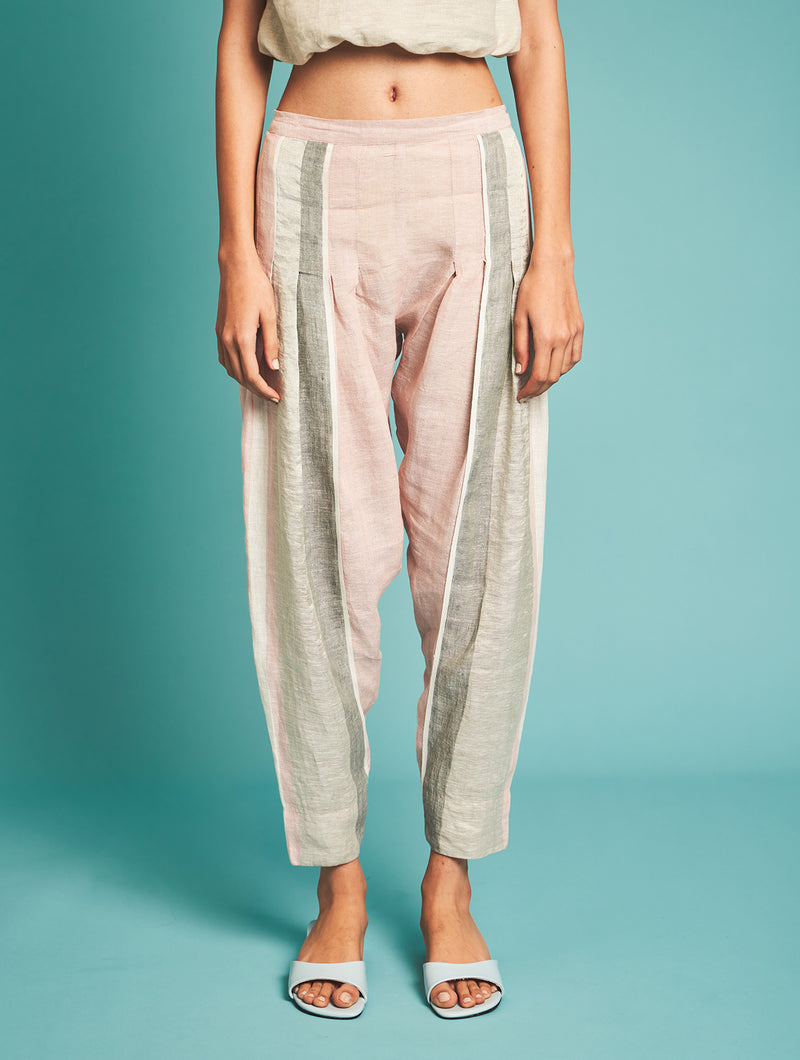 Manan   I   Naoki Stripe Pants - Blush  Border Collection - Shop Cult Modern