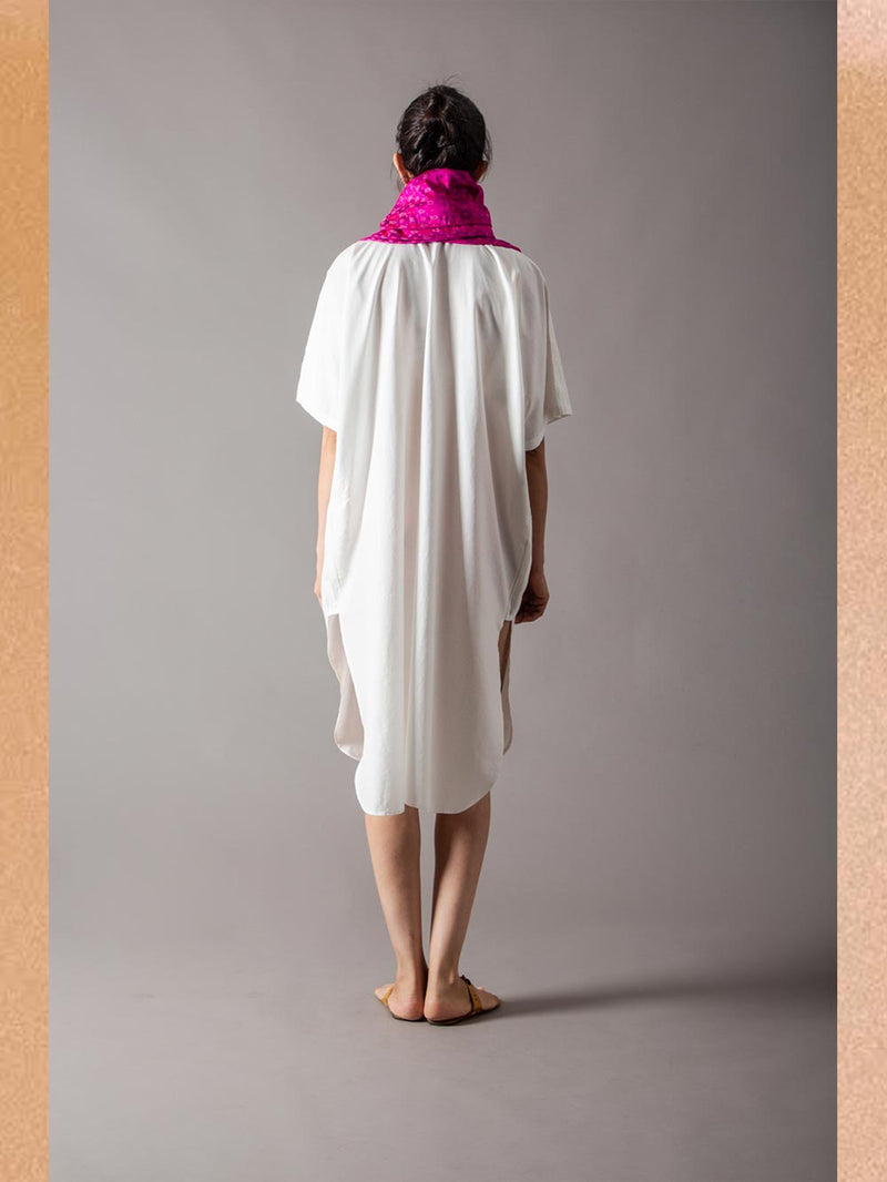 SUKETDHIR   I   SD Long Shirt Dress | Cotton Dt | White - Shop Cult Modern