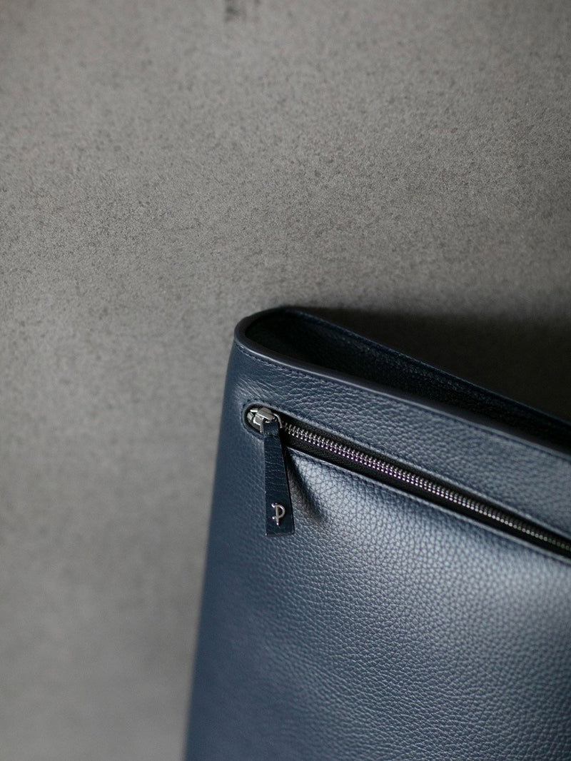 Perona   I   Bag - Small Leather Goods Bag Zinan In Oxford Blue - Shop Cult Modern