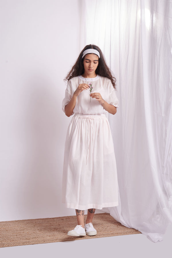 The Plavate I Podushkino Just a cool look Co-ord Set Silk Cotton White,Pink Sky Blue Daily Collection AW22-37 - Shop Cult Modern
