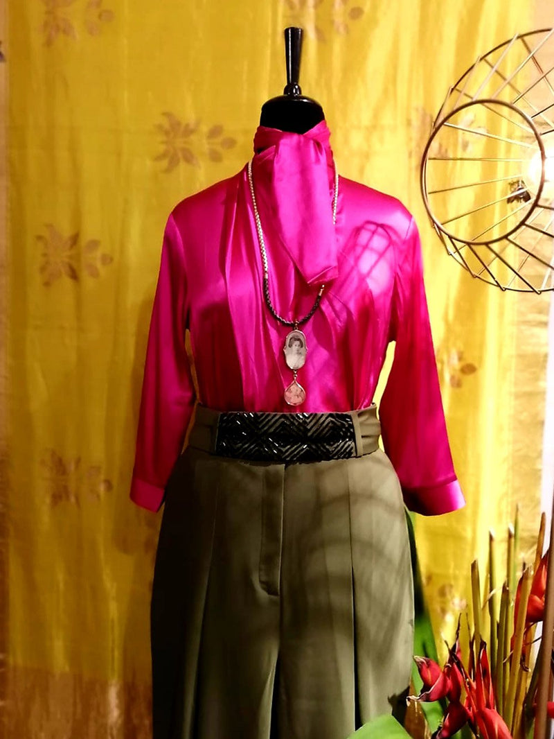 431-88 by shweta kapur  I  shirt-scarf - Shop Cult Modern