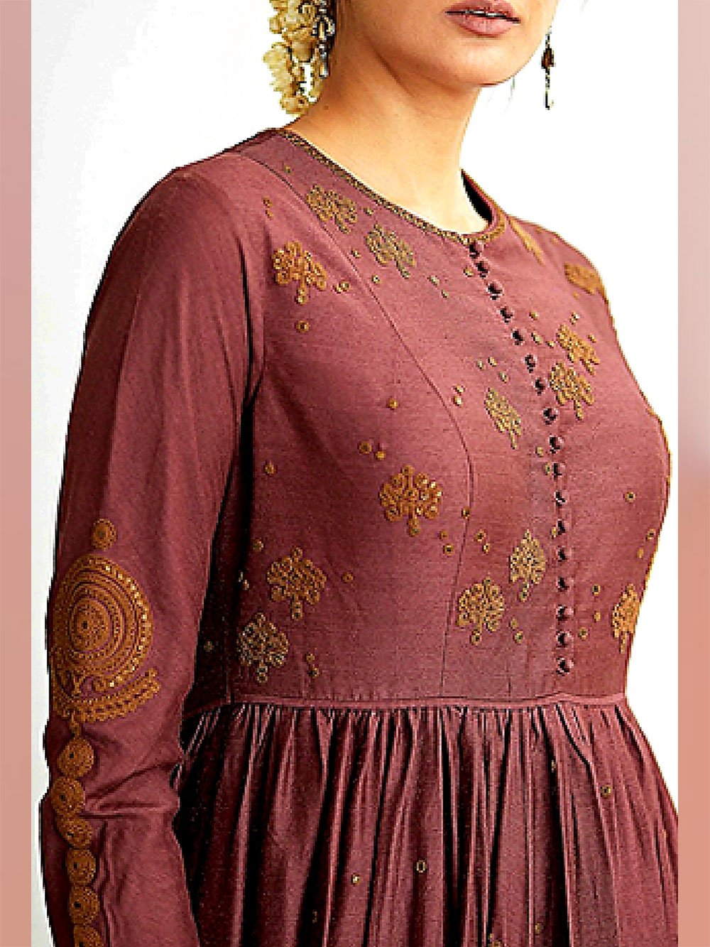 Deep neck kurti design new arrivals