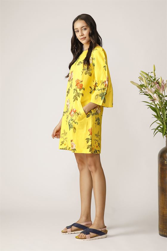 Payal Pratap   -   Netted Floral Dress Morning Glory - Shop Cult Modern