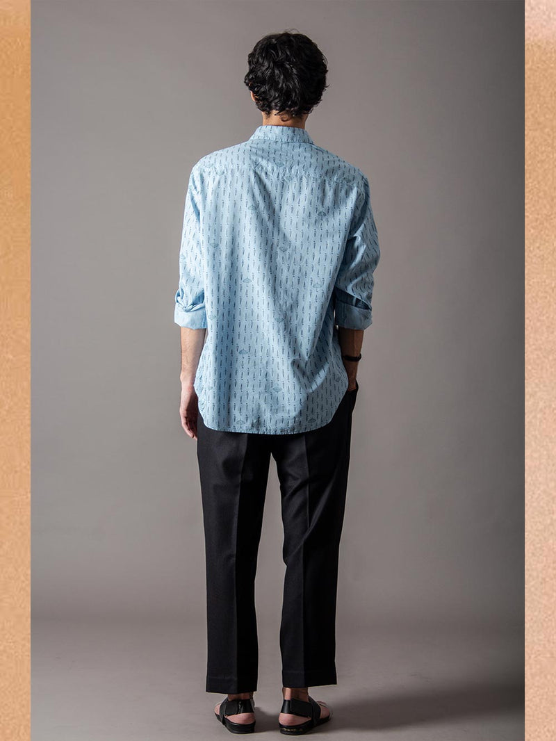 SUKETDHIR   I   SD Umbrella Shirt | Cotton | Monsoon Cloud - Shop Cult Modern