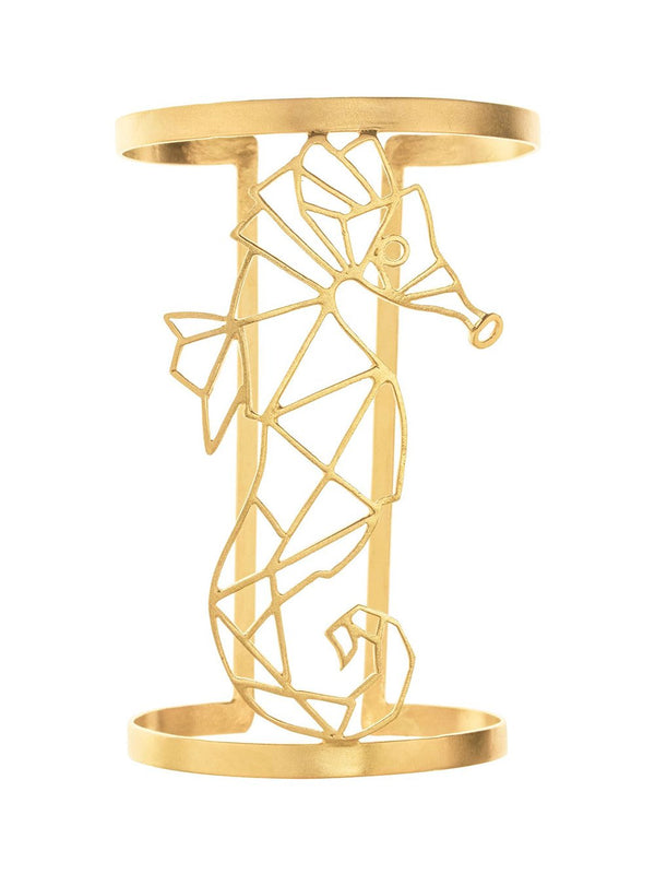 Zohra   I   Cuff De La Mer Seahorse Handcrafted Gold Plated - Shop Cult Modern