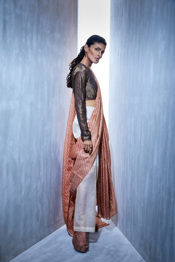 Urvashi Kaur   I   Half Tissue Silk Palazzos - Shop Cult Modern