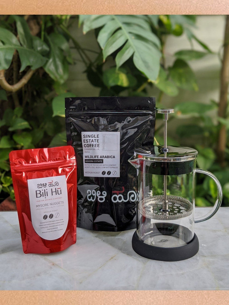 bili hu  I   Home Brewing Kit - Coffee Maker French Press And A Surprise Coffee Pack - Shop Cult Modern