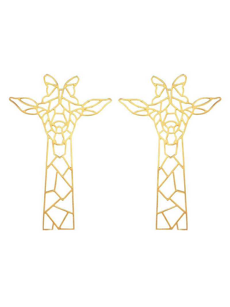 Zohra   I   Earrings Girafometric Handcrafted gold plated - Shop Cult Modern