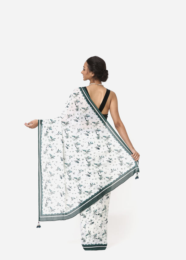 Yam   I   Perakh-White Sari - Shop Cult Modern