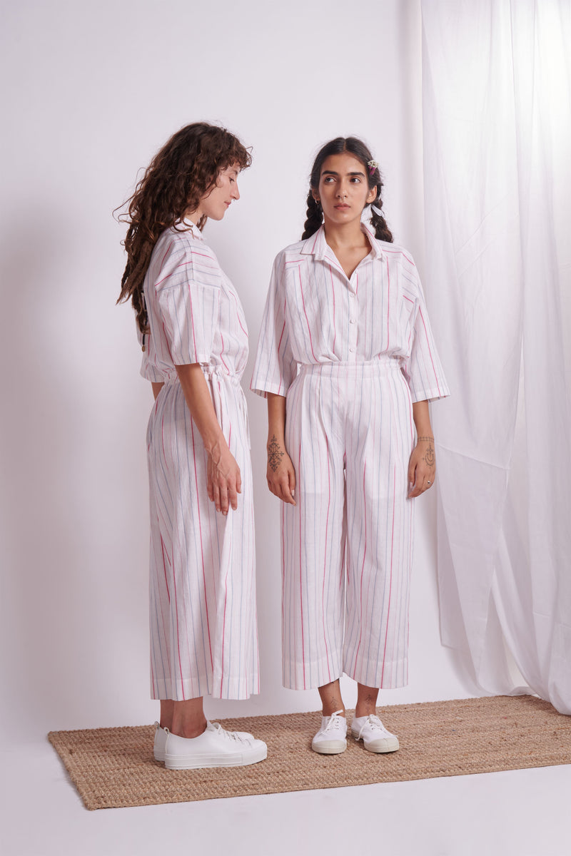 The Plavate I Nikolina Together forever Co-ord Set Cotton 4 Colour Stripes Daily Collection AW22-14 - Shop Cult Modern