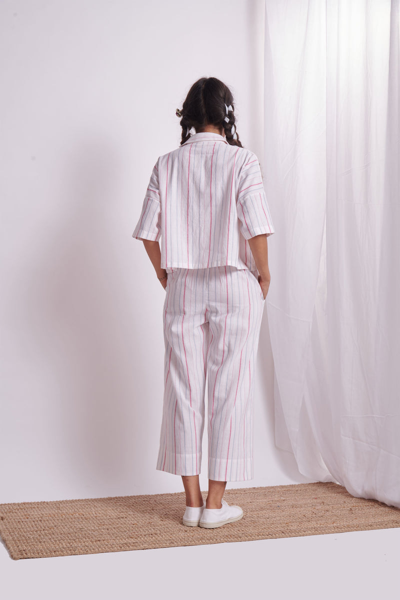 The Plavate I Zelenyy Whatâ€™s not to love? Co- ord Set Cotton 4 Colour Stripes Daily Collection AW22-14 - Shop Cult Modern