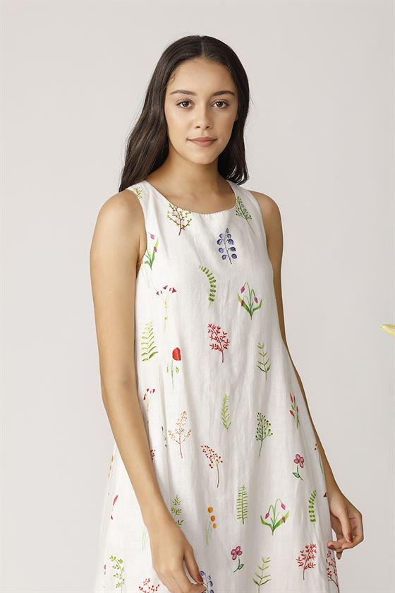 Payal Pratap   -   Gracilis Cross Back Dress Morning Glory - Shop Cult Modern