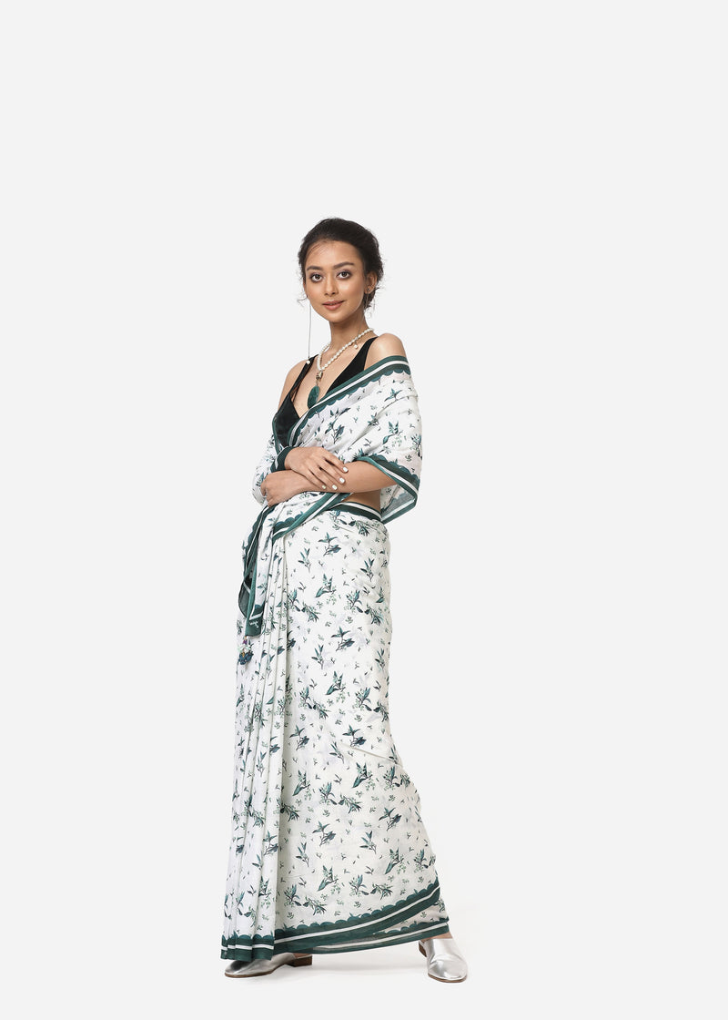 Yam   I   Perakh-White Sari - Shop Cult Modern