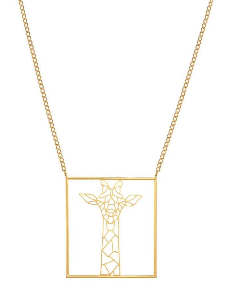 Zohra   I   Necklace Girafometric Handcrafted Gold Plated - Shop Cult Modern