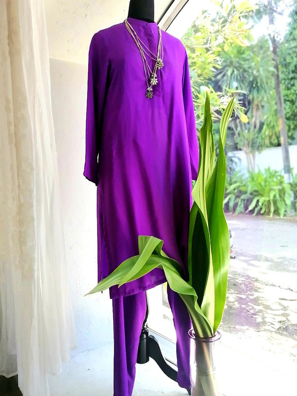 Raw Mango - set-aeshma-silk-purple - Shop Cult Modern