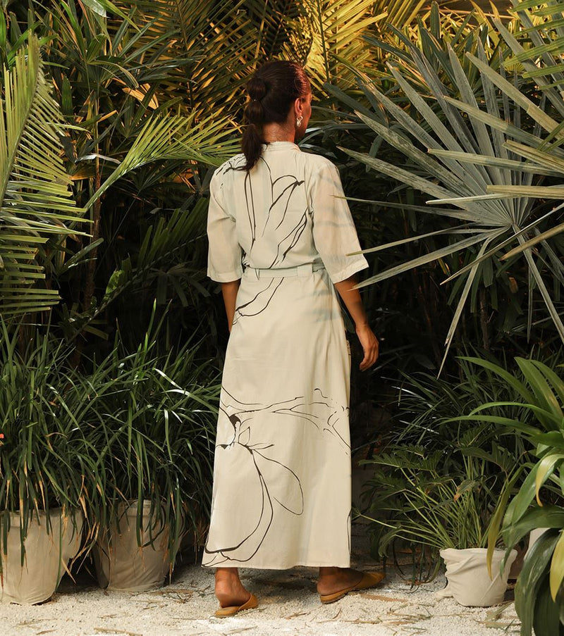 Khara Kapas   -   Fresh Awakenings Mint green slit dress - Another Day in Paradise - Shop Cult Modern