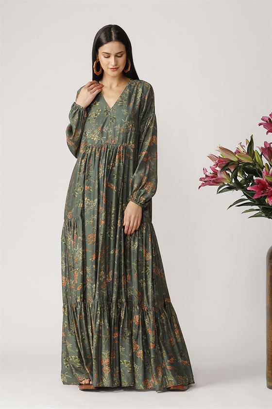 Payal Pratap   II   Morning Glory Plusome Printed Maxi - Shop Cult Modern