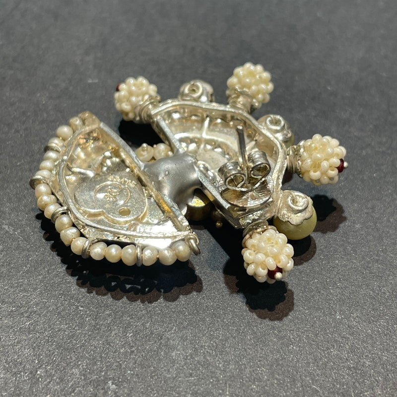 Sheetal Zaveri   I   Agni Studs Hancrafted Earrings, Natural pearls used.  SZ-E35 - Shop Cult Modern