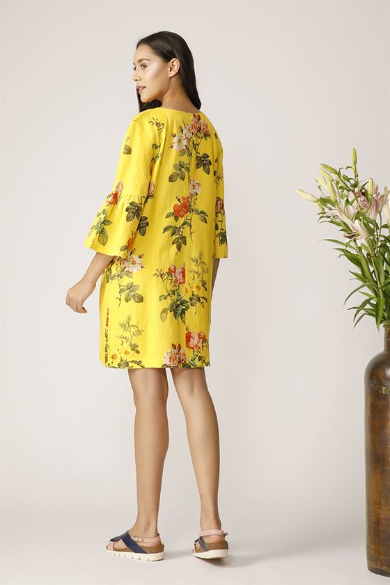 Payal Pratap   -   Netted Floral Dress Morning Glory - Shop Cult Modern