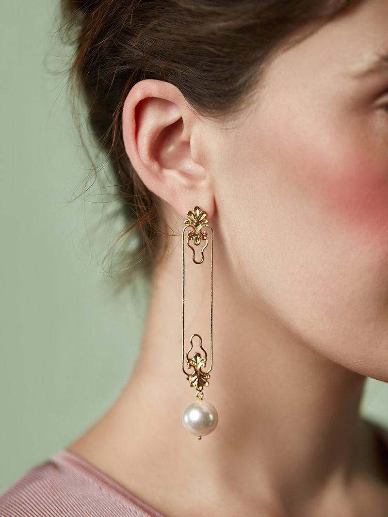 Zohra   I   Earrings Belle Handcrafted Gold Plated - Shop Cult Modern