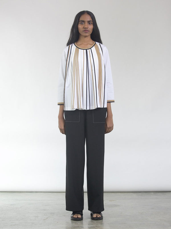 Bodice   I   Pants-These-Sharply-Tailored-Trousers-Have-Contrasting-Top-Stitch-Detailing-They-Have-A-Front-Button-Closure-With-Pockets-On-Either-Side-And-A-Front-Zipper - Shop Cult Modern