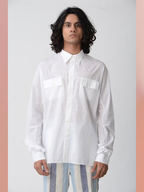 Rajesh Pratap Singh - shirt-dewa-i-collared-two-pocket-shirt - Shop Cult Modern