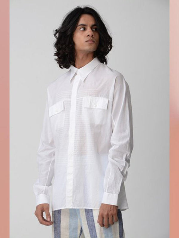 Rajesh Pratap Singh - shirt-dewa-i-collared-two-pocket-shirt - Shop Cult Modern