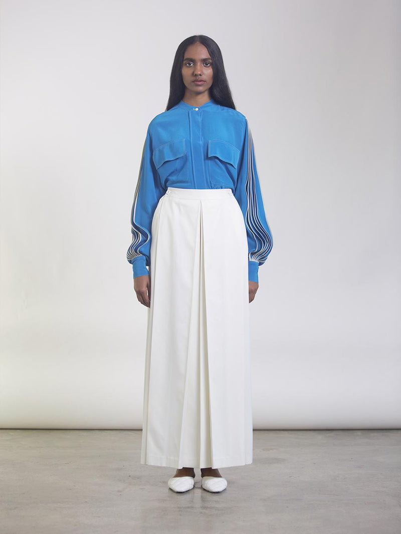 Bodice   I   Pants-Made-In-A-Crisp-Tailored-Fabric-These-High-Waisted-Culottes-Have-A-Wide-Leg-Fit-With-Box-Pleats-They-Also-Feature-Pockets-On-Each-Side - Shop Cult Modern