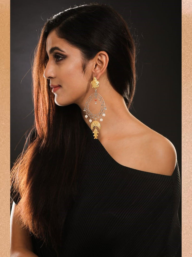 Sheetal Zaveri - Anokhi Earring Silver Handcrafted F - Shop Cult Modern