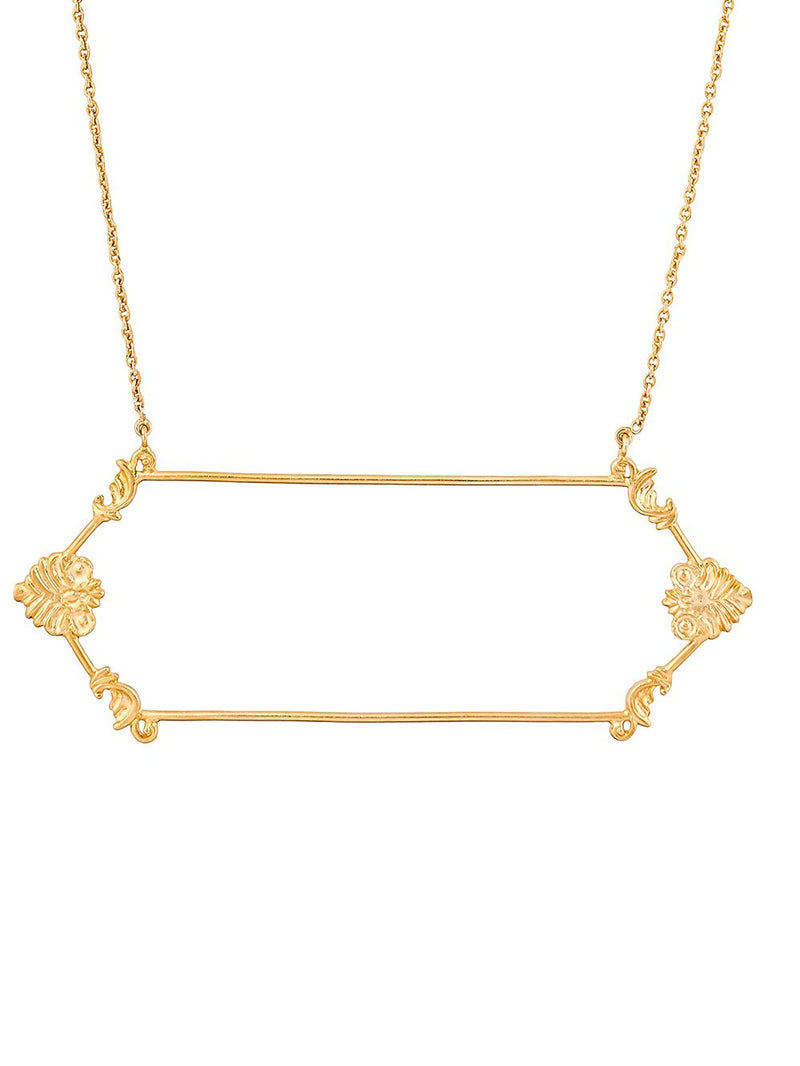 Zohra   I   Necklace Charpente Handcrafted Gold Plated - Shop Cult Modern