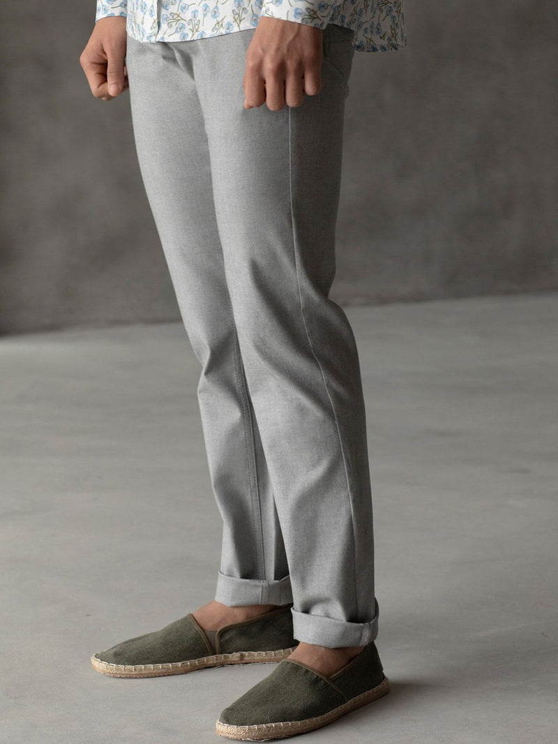 Perona   I   Bottoms - Trouser Isaac In Grey Heather - Shop Cult Modern