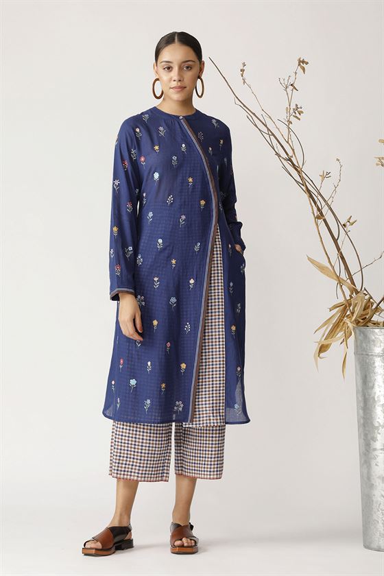 Payal Pratap   -   Ginkgo Multi Embroidered Tunic - Shop Cult Modern