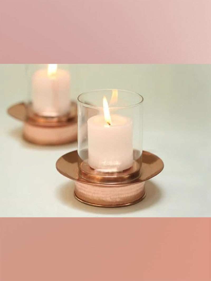 Studio Coppre - Tea light Hurricane Lamp - Shop Cult Modern