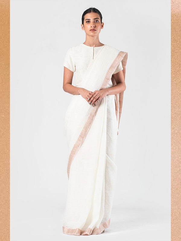 Anavila  I   new-jacquard-border-sari - Shop Cult Modern