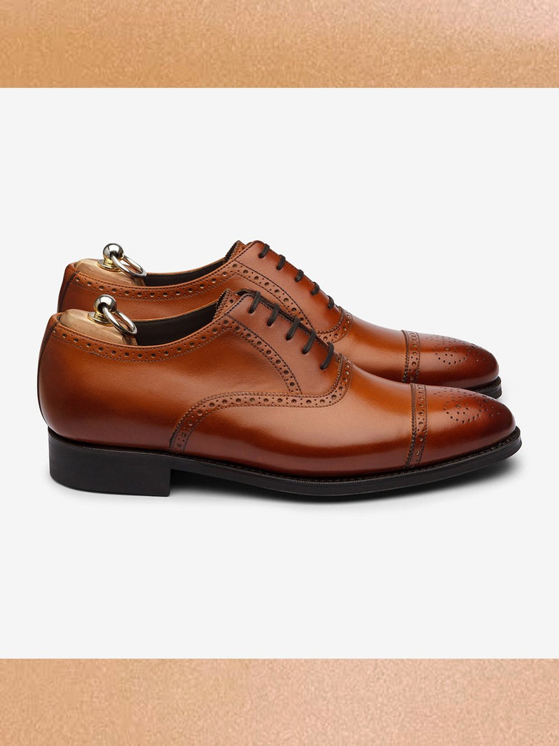 Bridlen   I   Shoes-Semi-Brogue-Oxford-I-The-Bespoke-Grade-I-Goodyear-Welted-Shoes - Shop Cult Modern