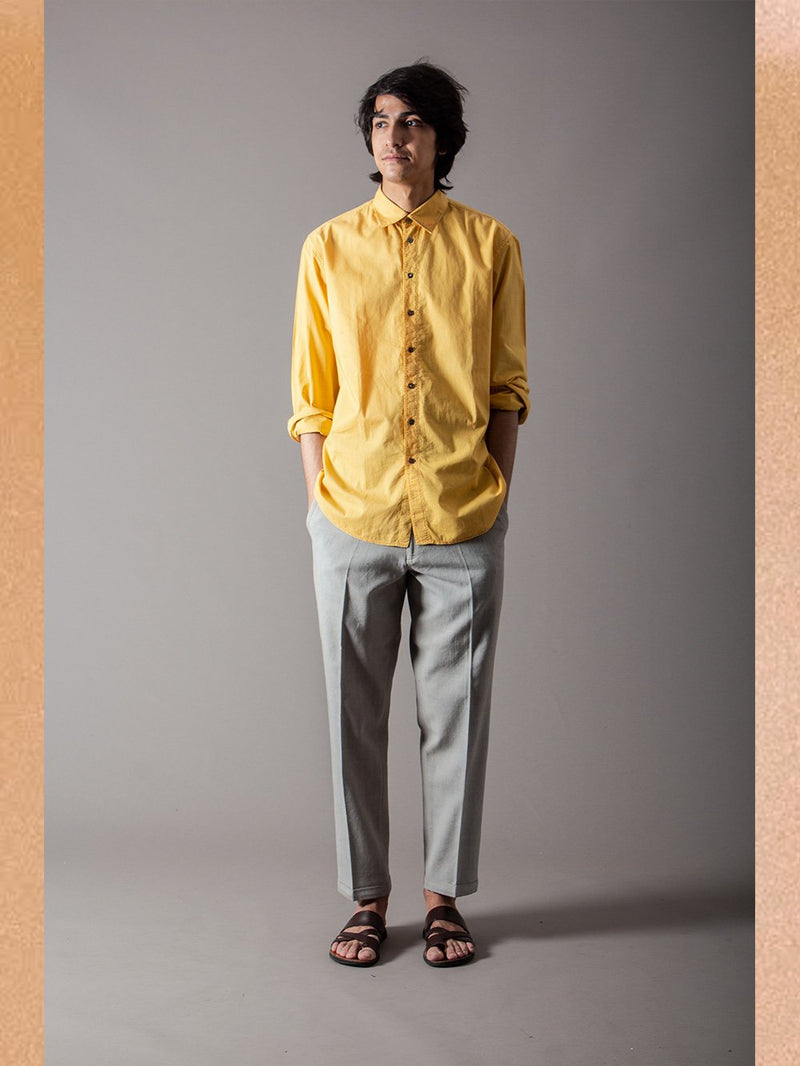 SUKETDHIR   I   SD Manmauji Shirt | Cotton | Mustard - Shop Cult Modern