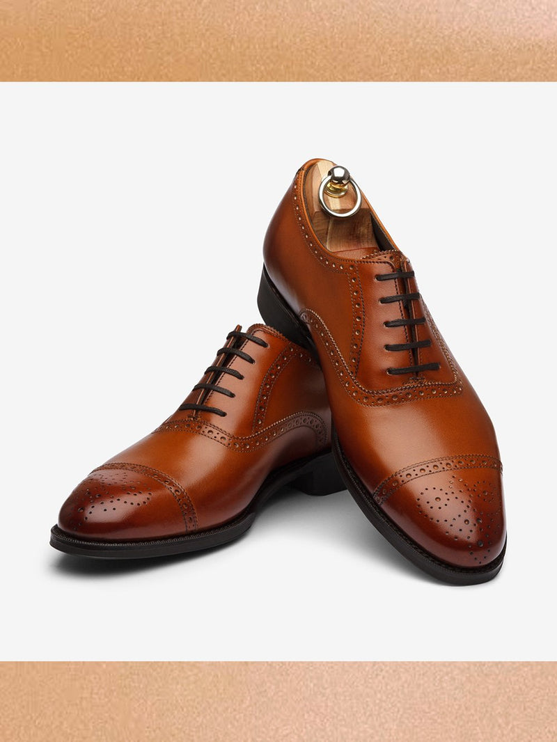 Bridlen   I   Shoes-Semi-Brogue-Oxford-I-The-Bespoke-Grade-I-Goodyear-Welted-Shoes - Shop Cult Modern